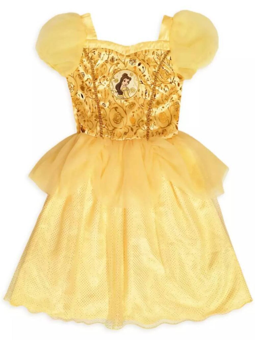 AUTHENTIC DISNEY STORE BEAUTY AND THE BEAST BELLE LAYERED DRESS SIZE 7/8